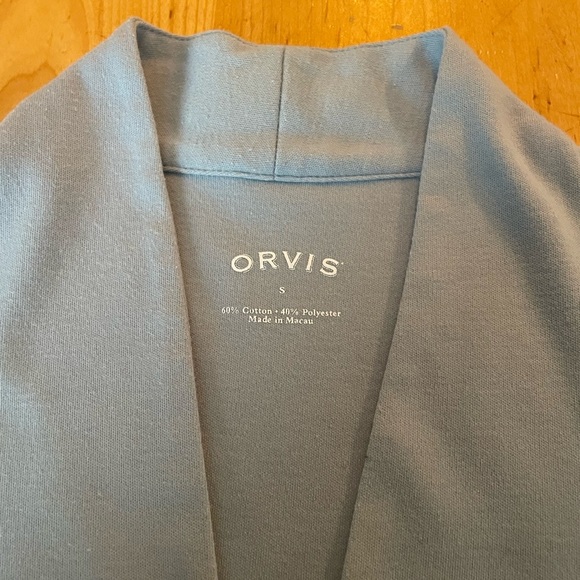 Orvis women’s short sleeve V-neck top size small cotton/poly - Picture 3 of 5